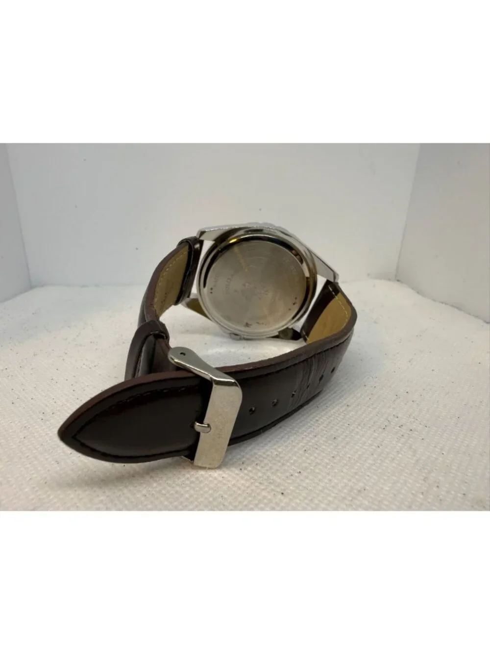 U.S. Polo Assn. Classic USC50003 Mens Gold Tone Brown Leather Watch 44mm